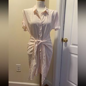 Haoduoyi. Peach/Pink color dress.